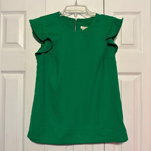 J.Crew Factory Ruffle Sleeve Blouse - Picture 1 of 4